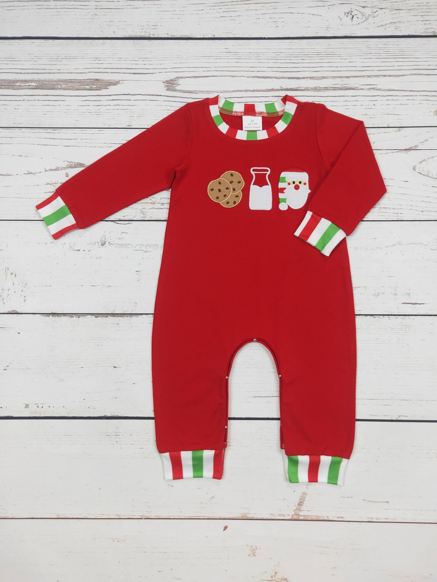 Santa's Milk & Cookies Romper