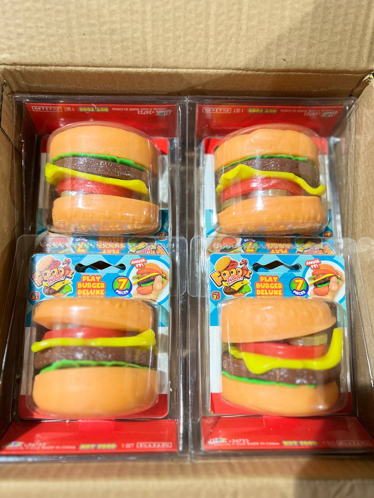 Squishy Removable Toppings Deluxe Burger