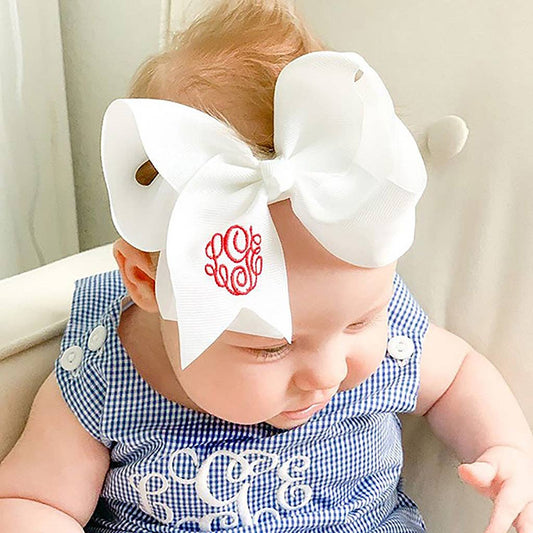 White Bow - Headband