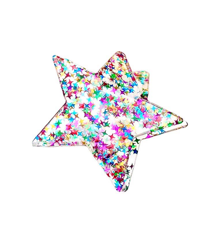 Glitter Star Claw Clip