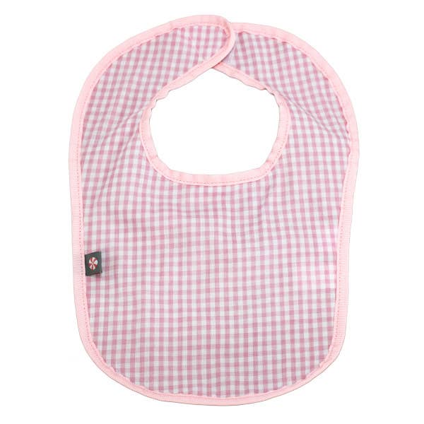 Pink Gingham Bib