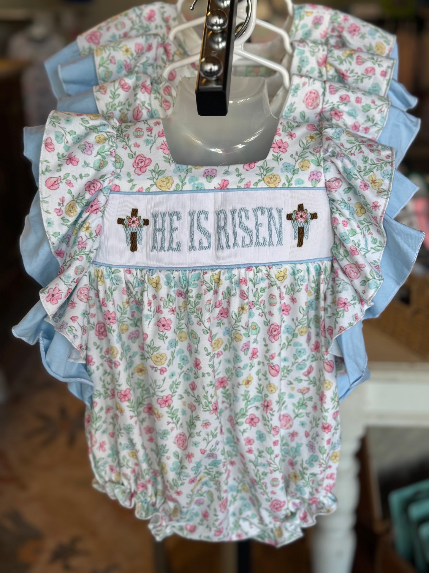 HE IS RISEN - Smocked Bubble (Girl)