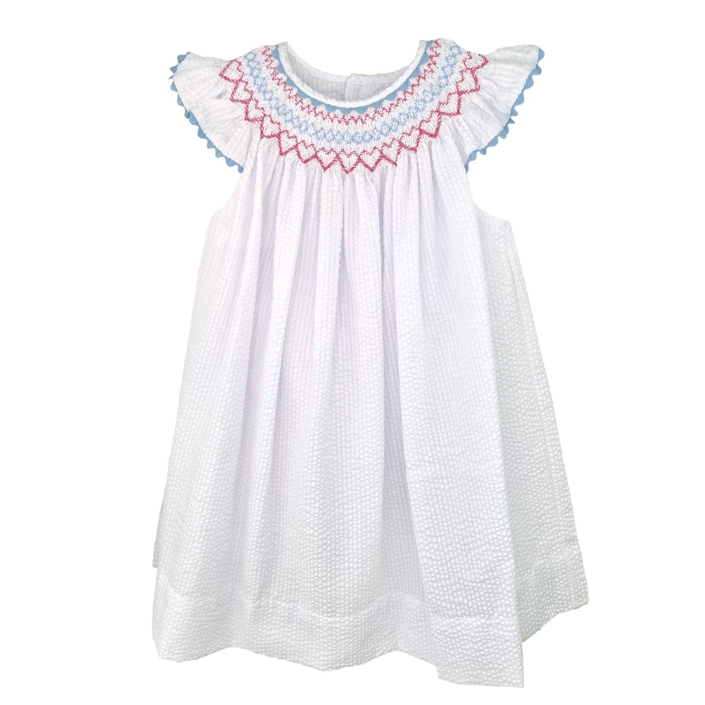 Petit Ami & Zubels - Sun Dress with Americana Bishop Smocking