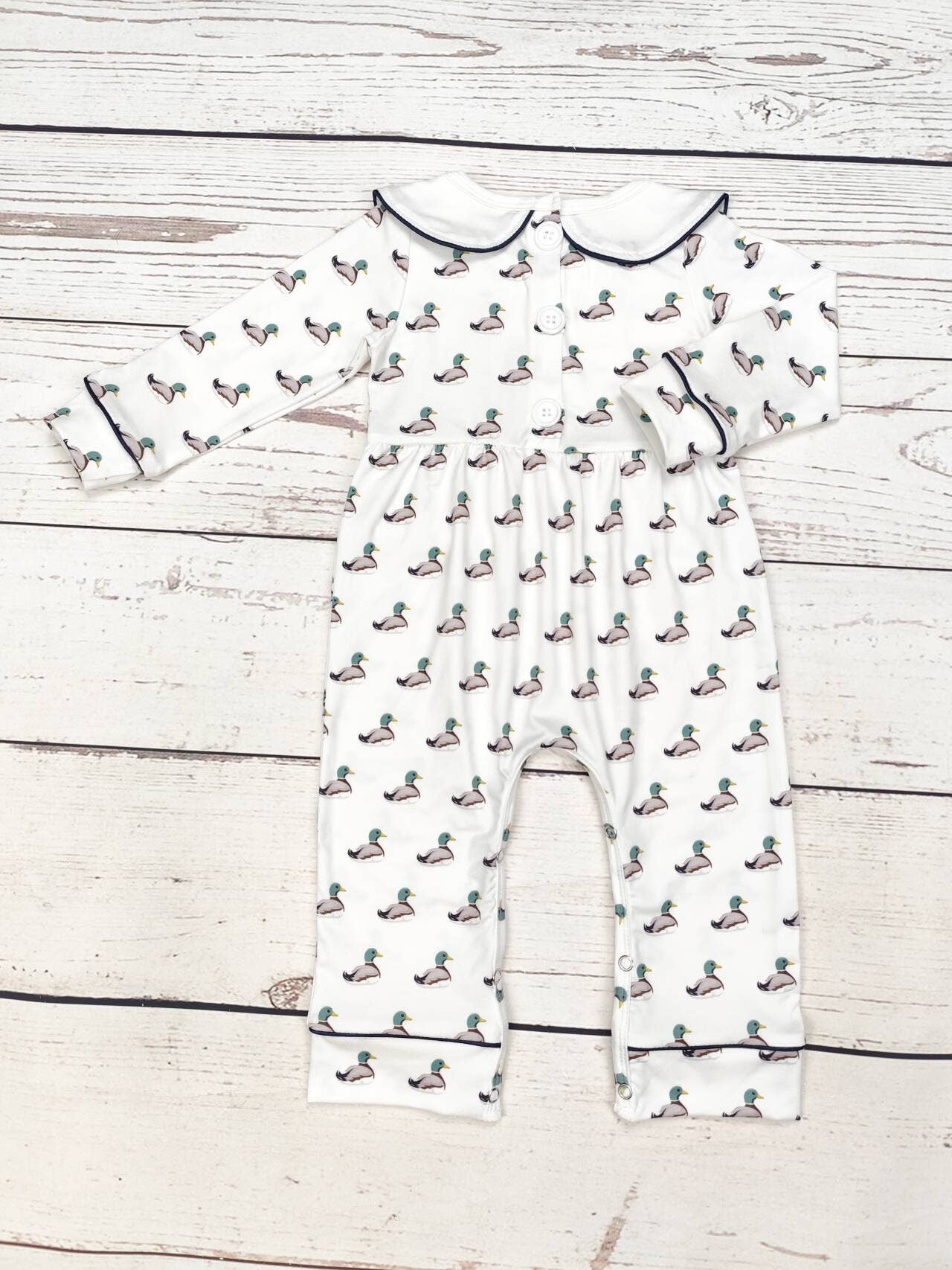 Duck Print Romper - Boy