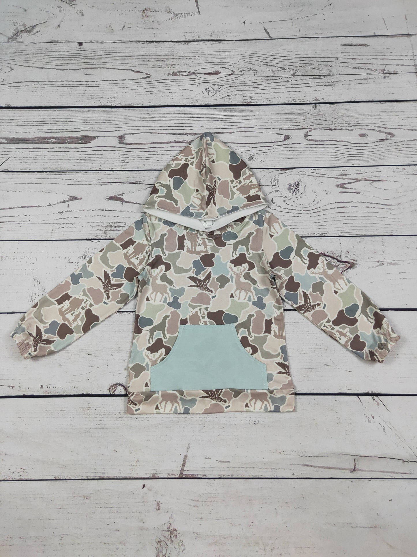 Camo Hoodie w/ Front Pocket