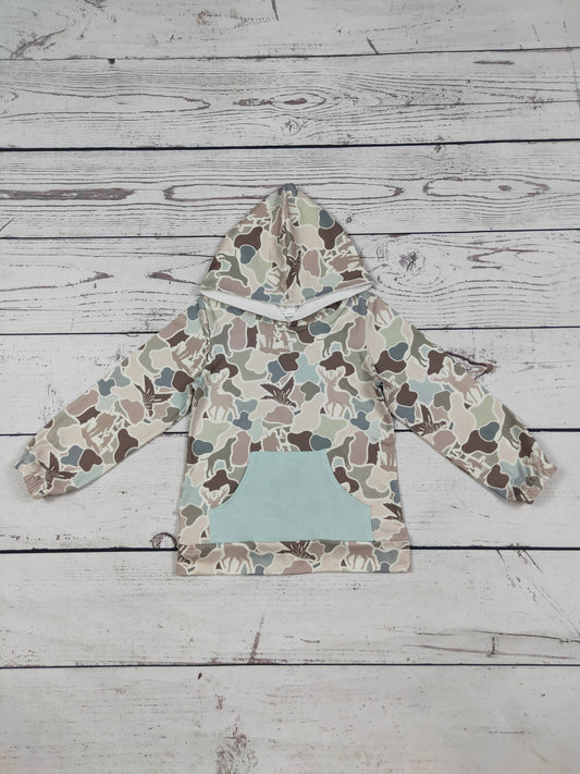 Camo Hoodie w/ Front Pocket