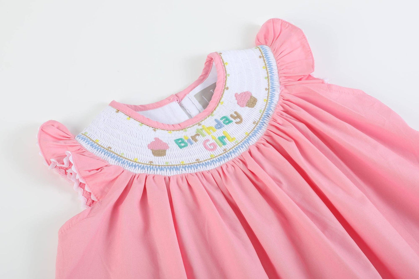 Birthday Girl Smocked Bishop Dress