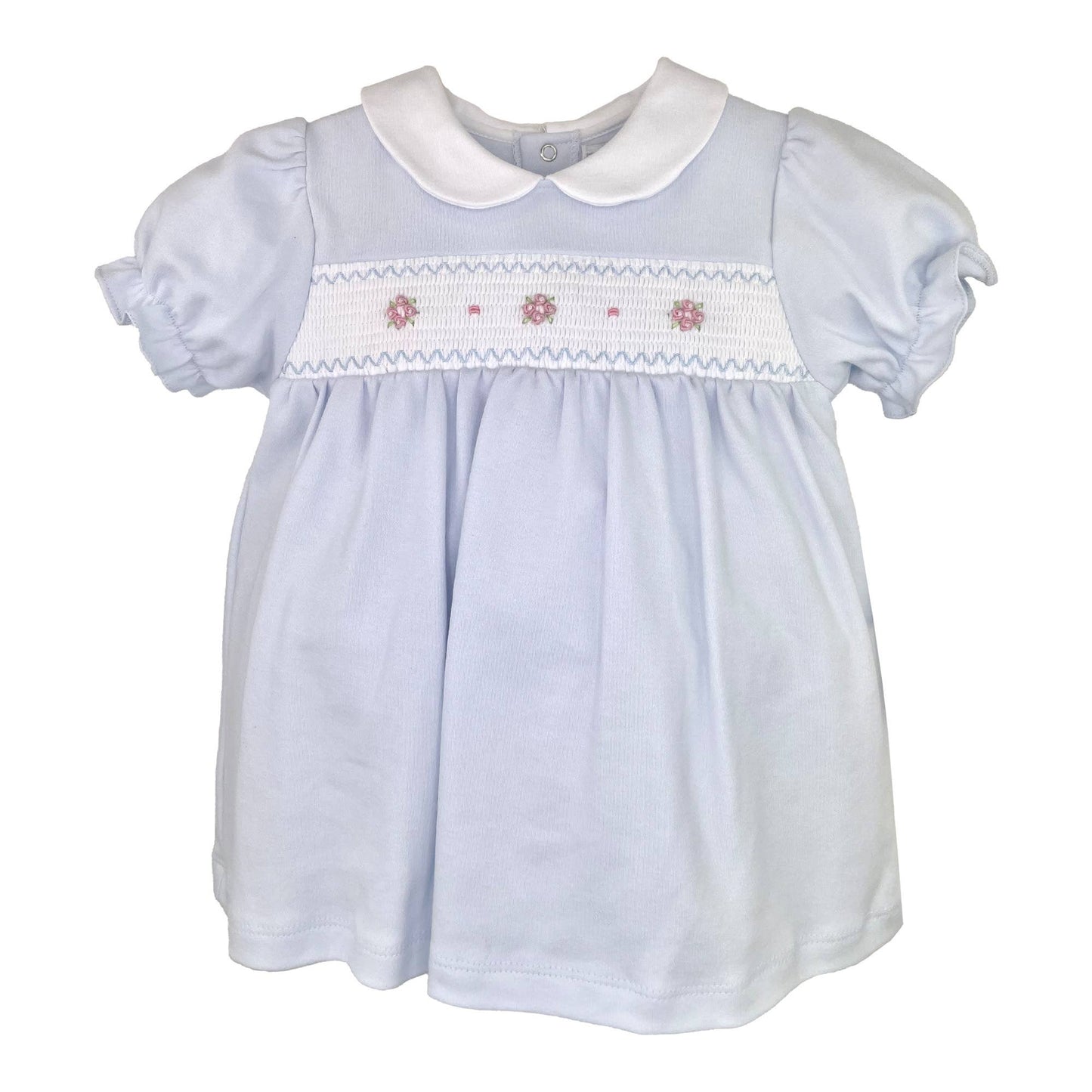 Smocked Flower Knit Dress w/ Bloomer
