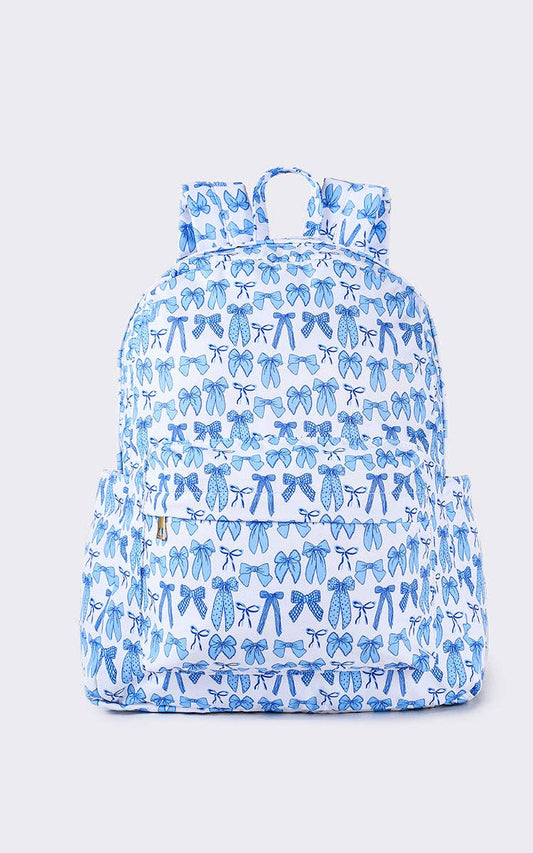 Bow Print Backpack