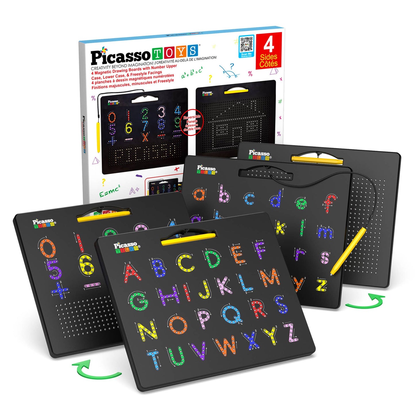 PicassoTiles - PicassoTiles 2PK Magnetic Educational Drawing Tablet Pad