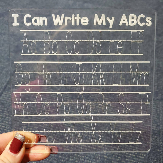 Dry Erase Alphabet Handwriting Practice Board