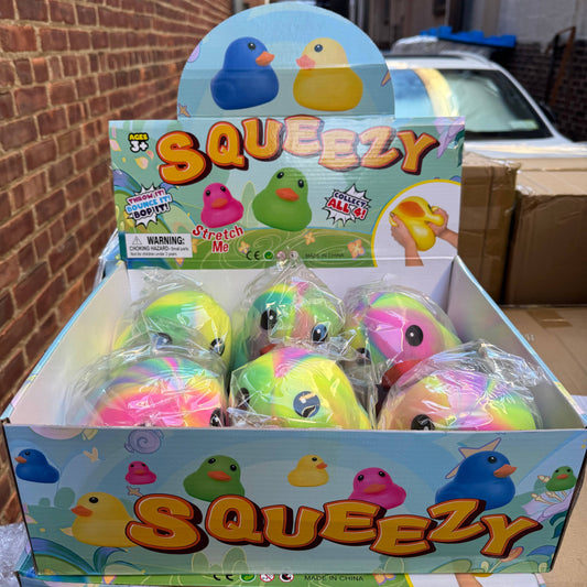 JUMBO Tiedye Rubber Duck Squishy