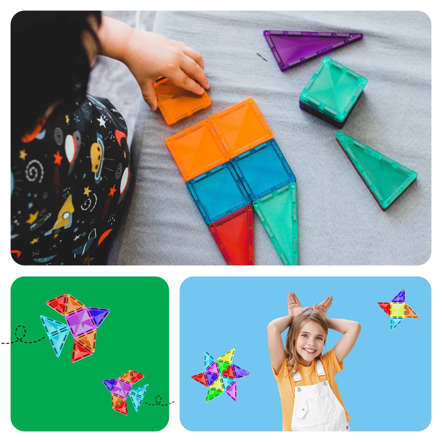 PicassoTiles - PicassoTiles 30pc Travel Size Magnetic Tile Building Set