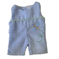 Petit Ami & Zubels - Knit Frog Doll with Blue Check Dragonfly Romper