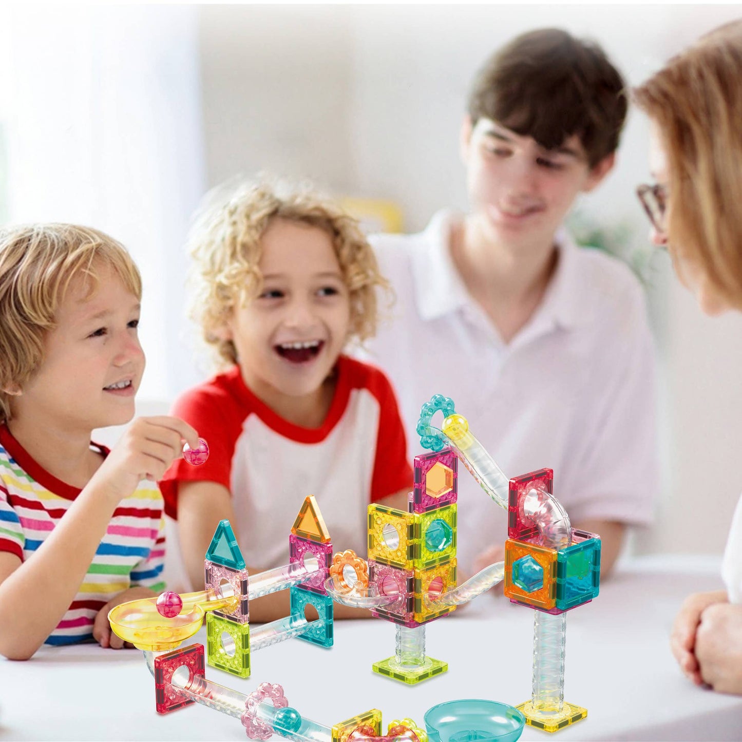 PicassoTiles - PicassoTiles 60pc Travel Size Marble Run Building Set
