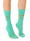 "Gone Fishing" - Green Socks