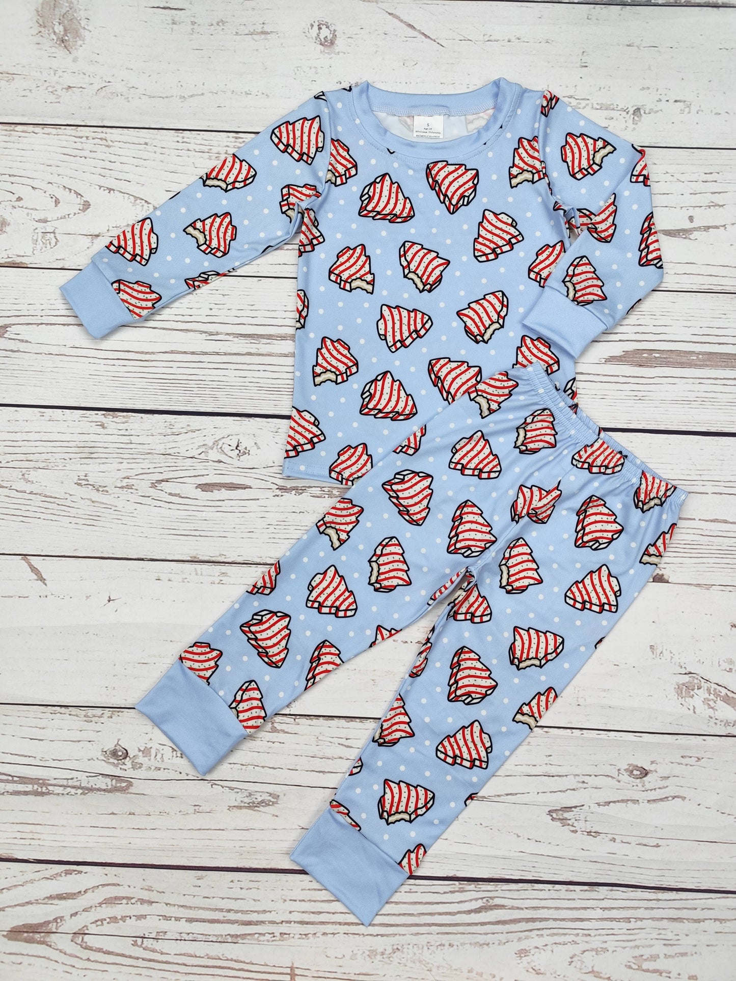 Boys Christmas Tree Cake Pajamas