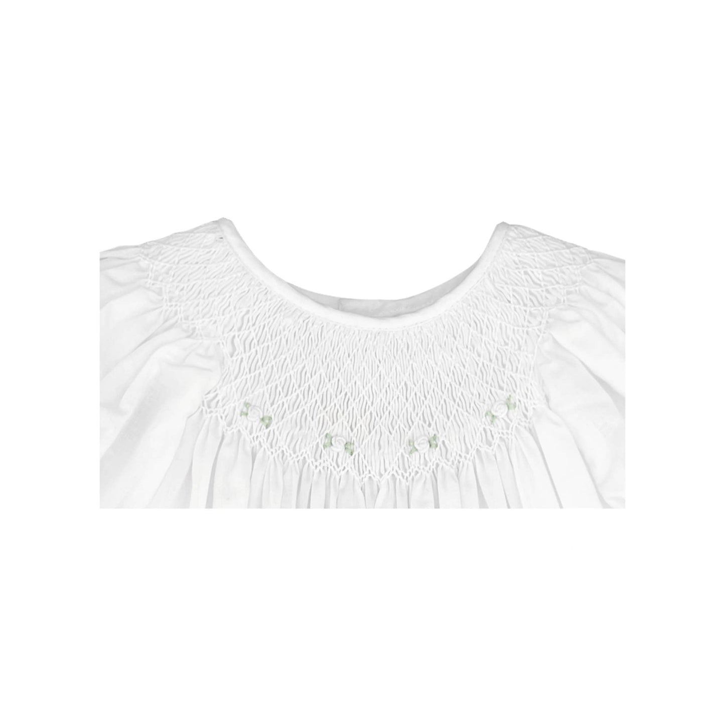 Petit Ami & Zubels - Smocked Daygown with Raglan Embroidery