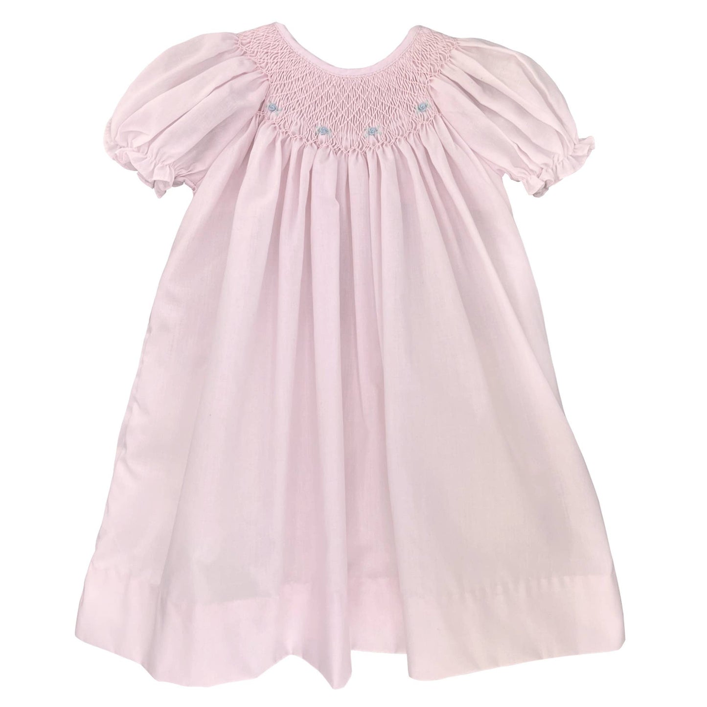 Petit Ami & Zubels - Smocked Daygown with Raglan Embroidery