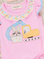 Bunny Loader Embroidered Ruffle bubble