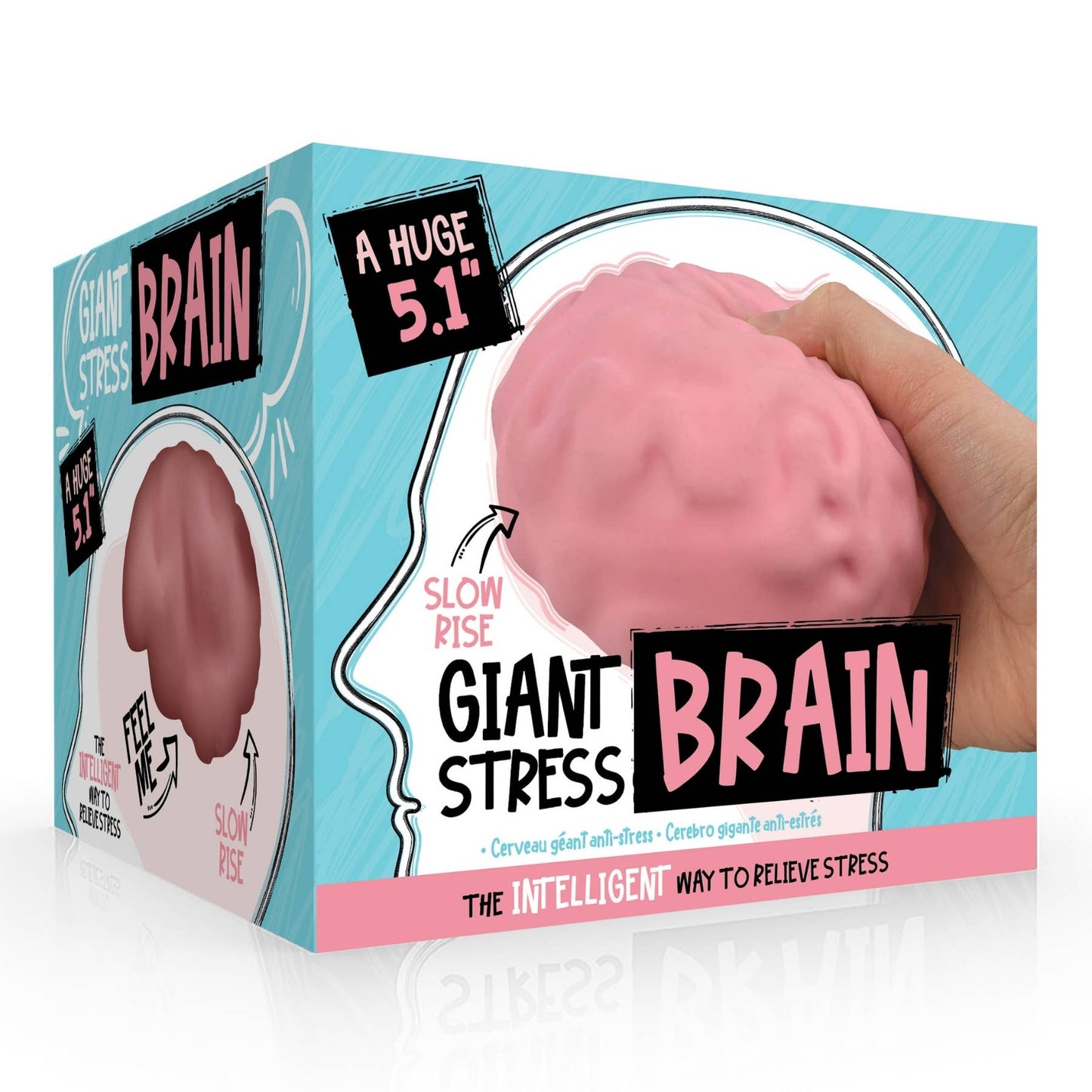 Boxer Gifts - Giant Brain Stress Ball – Large Squishy Toy for Adults