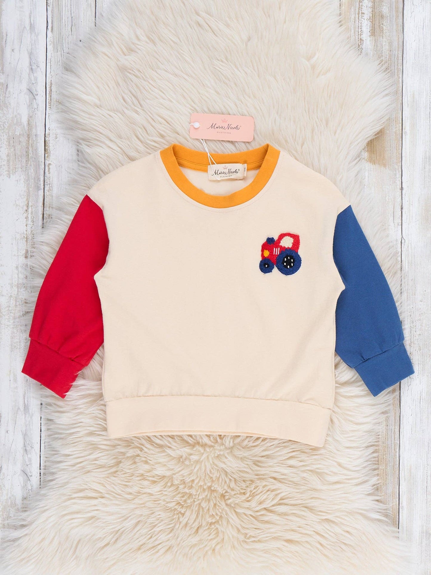 Tractor Trail Colorblock Top