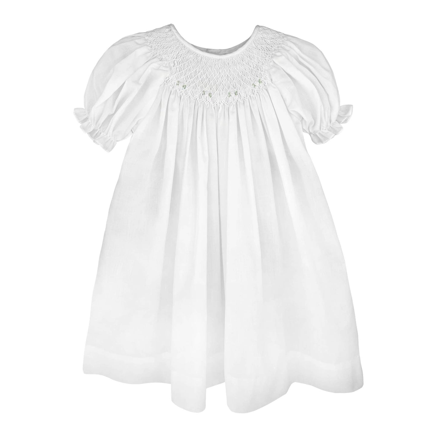 Petit Ami & Zubels - Smocked Daygown with Raglan Embroidery
