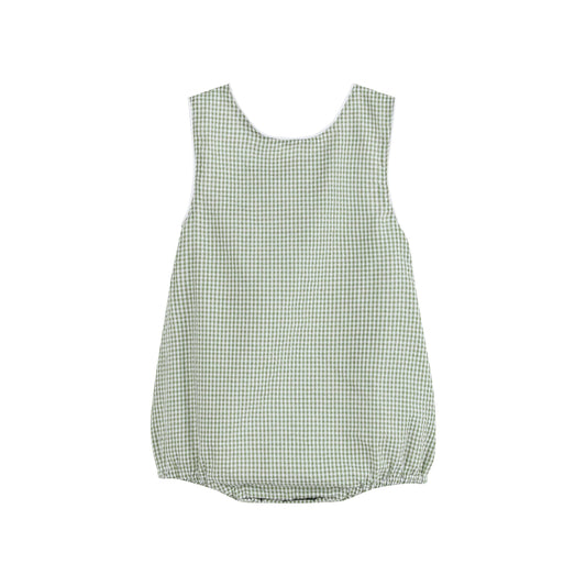Green Gingham Alligator Bubble