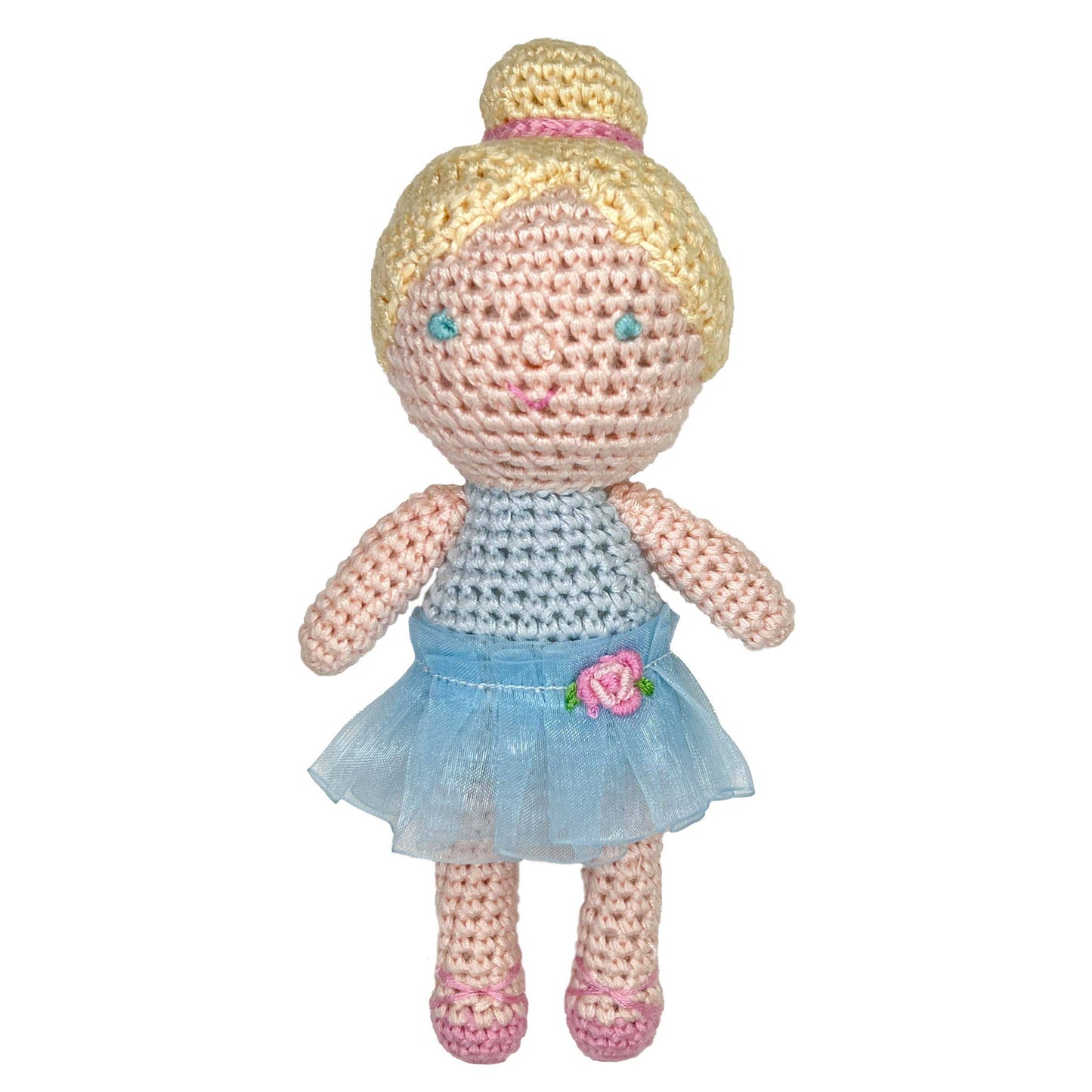 Ballerina Bamboo Crochet Rattle