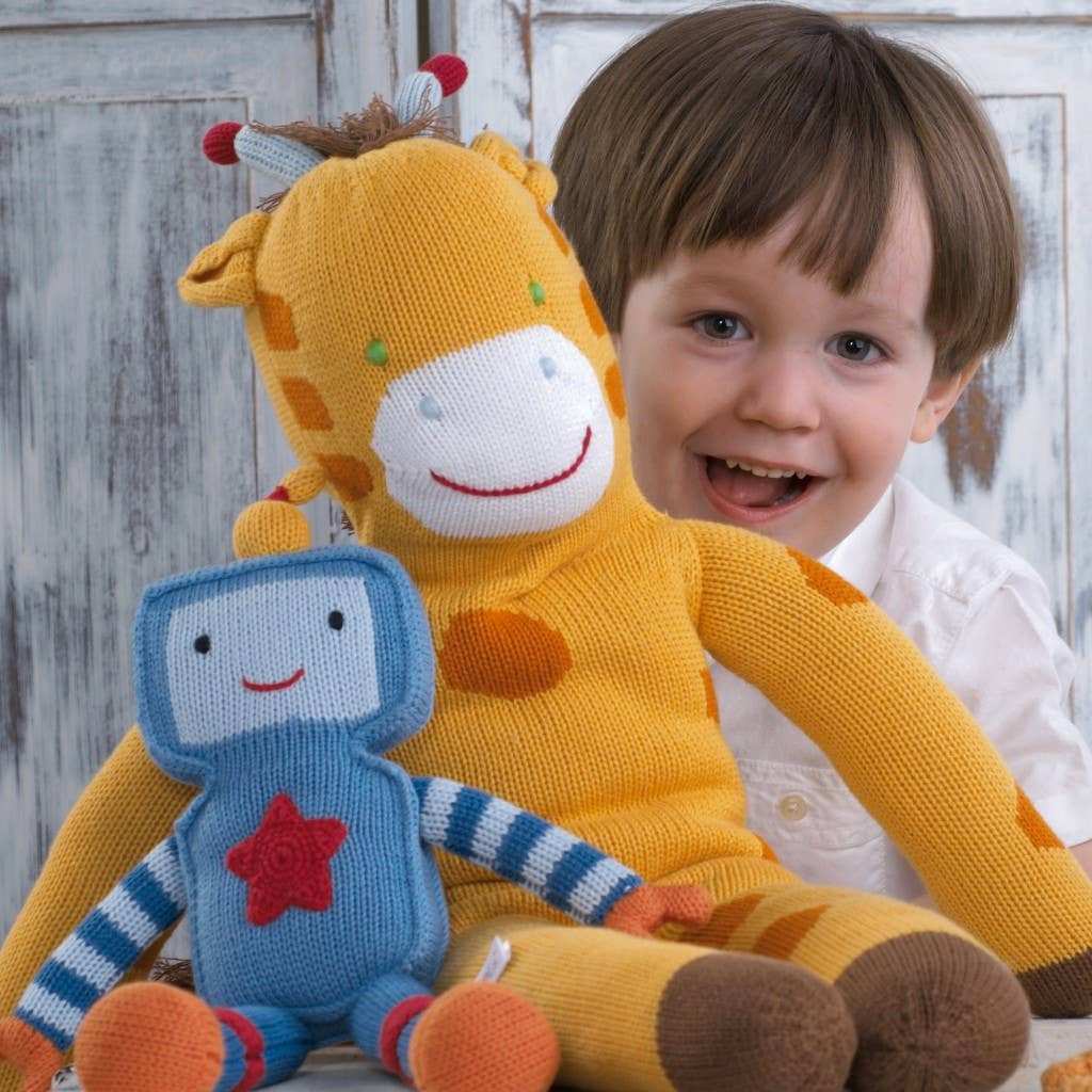 Riley the Robot Knit Doll