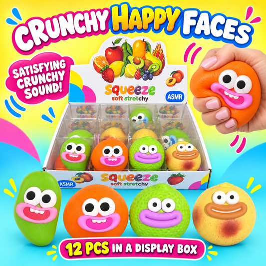 Crunchy Happy Faces ASMR Squishies
