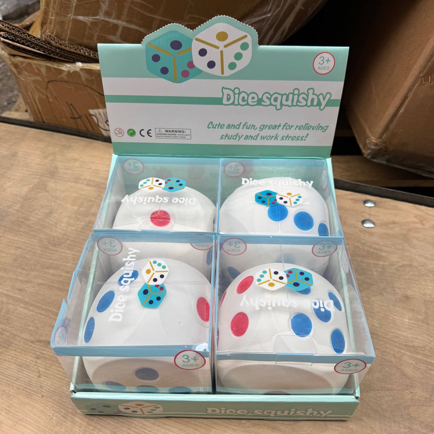 JUMBO White Dice Squishy