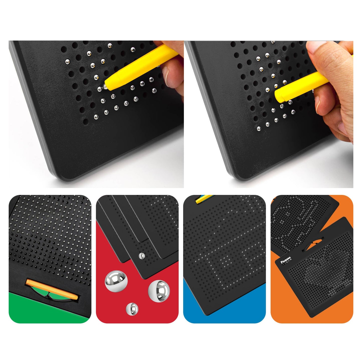 PicassoTiles - PicassoTiles 2PK Magnetic Educational Drawing Tablet Pad