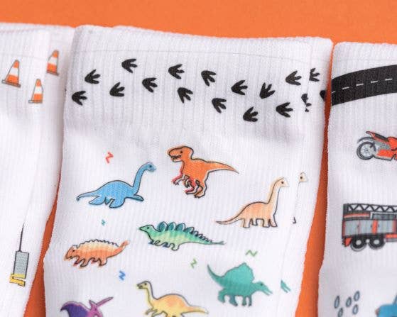 Squid Socks - Construction/Dino