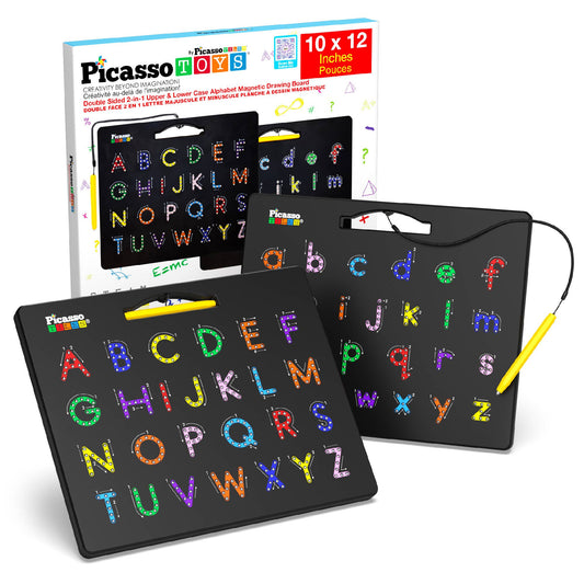 PicassoTiles - PicassoTiles Double-Sided Magnetic Drawing Tablet Pad