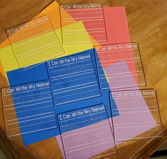 Acrylic Handwriting Practice Boards - Dry Erase
