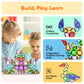 PicassoTiles - 50pc Nano Magnetic Building Tiles Construction Travel Set