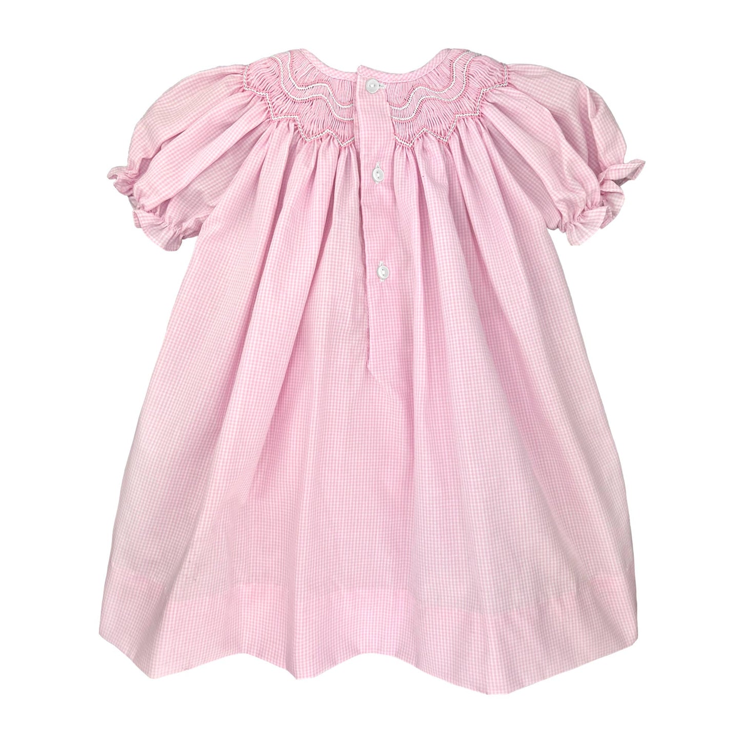 Petit Ami & Zubels - Bishop Zig-Zag Smocked Dress