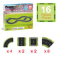 PicassoTiles - PicassoTiles Magnetic Car Track Set - Speedway Themed Set
