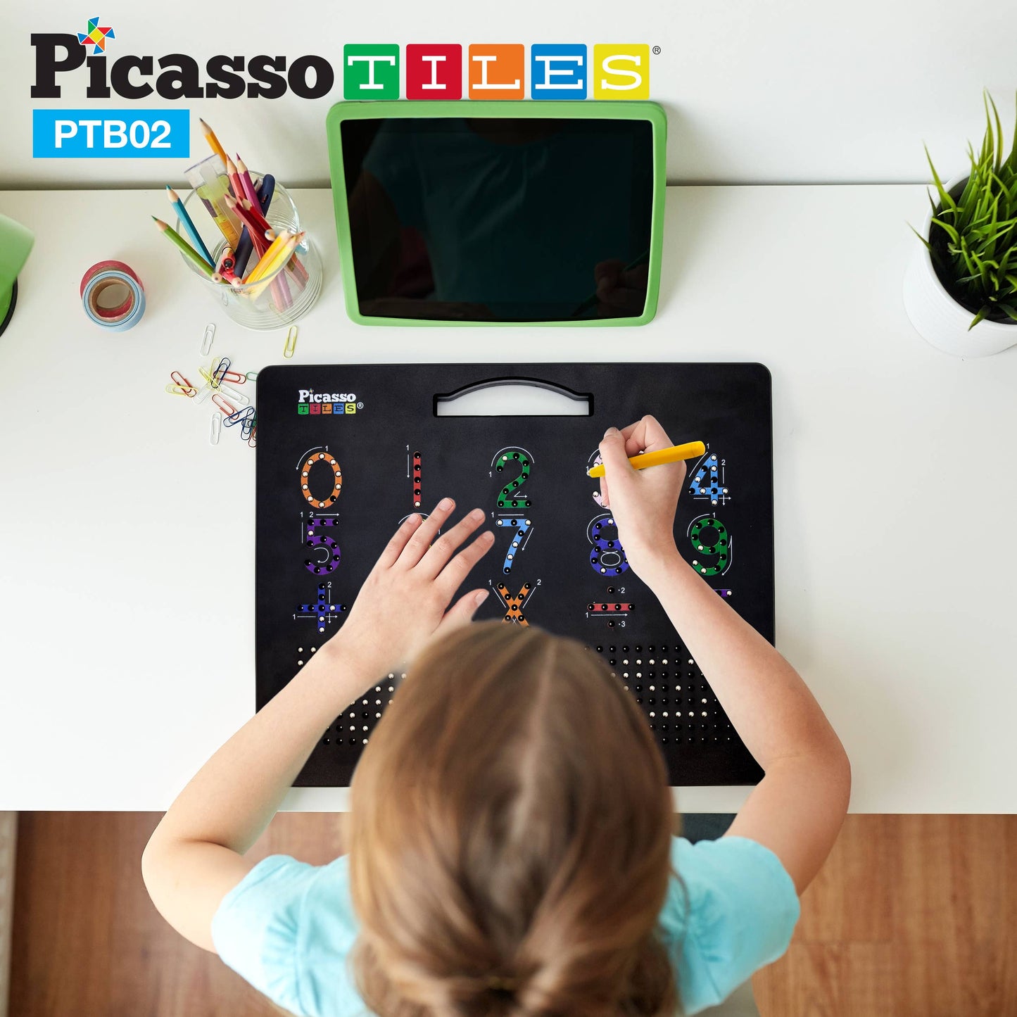 PicassoTiles - PicassoTiles Magnetic Double-Sided Alphabet Number Board