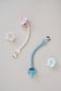 Itzy Ritzy - Sweetie Strap™ Silicone One-Piece Pacifier Clips