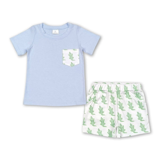 Crocodile Short Set