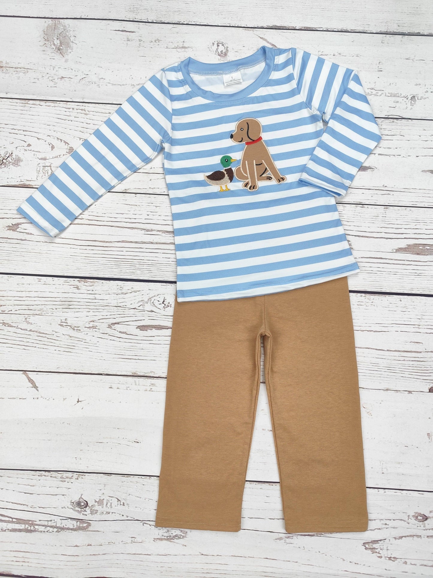 Duck/Dog Applique Pant Set