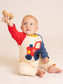 Tractor Trail Colorblock Romper