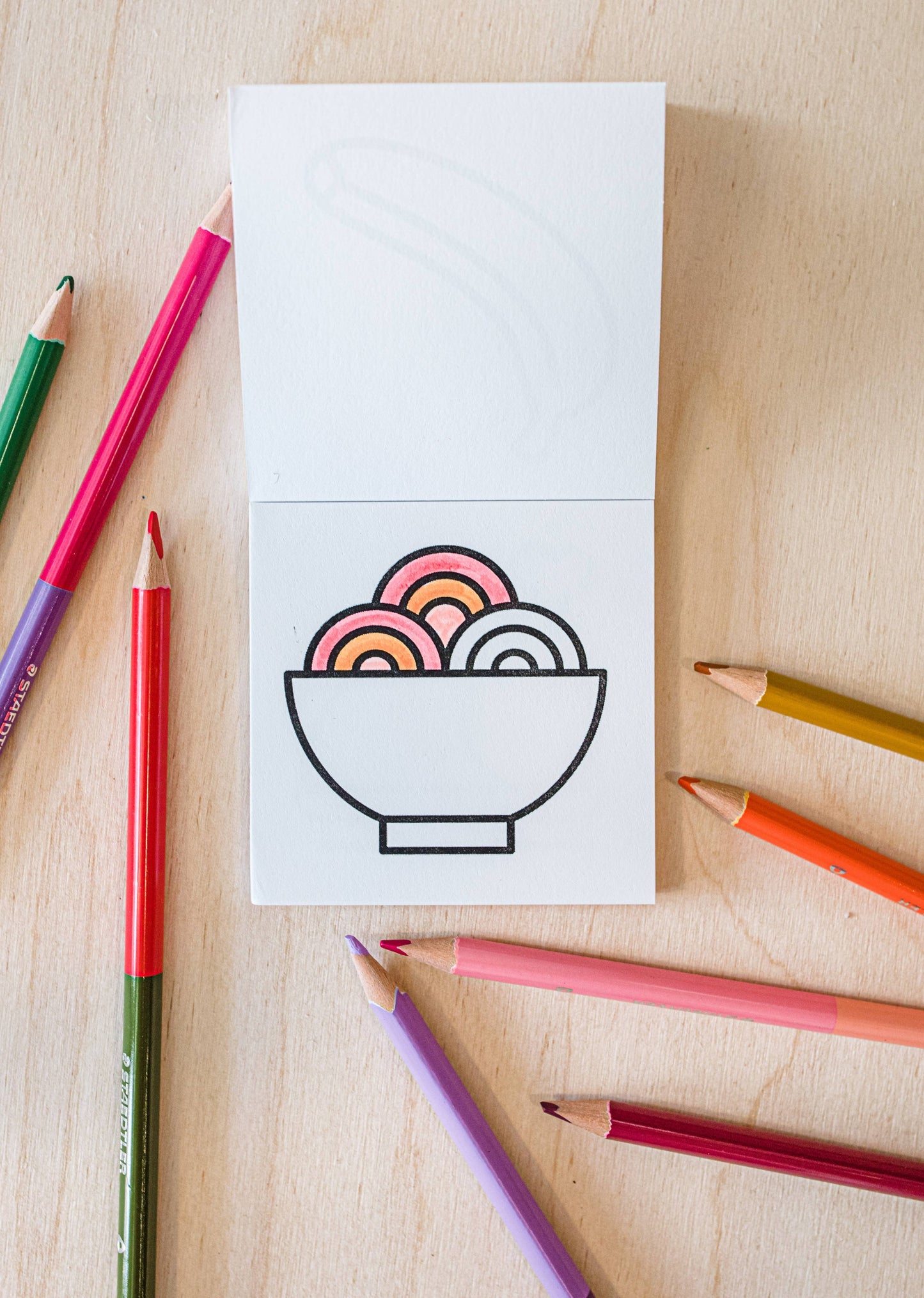 A Brighter Year - Tiny Eats Treats Easy Tear Glue Bind Coloring Book for Adult