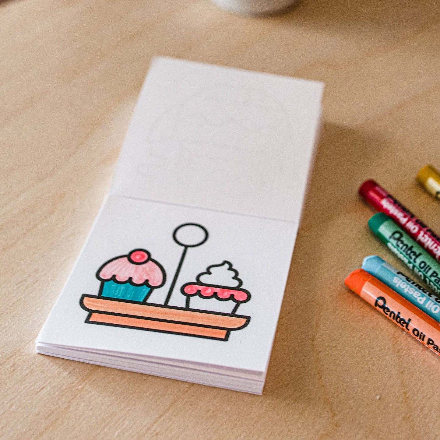 A Brighter Year - Tiny Eats Treats Easy Tear Glue Bind Coloring Book for Adult