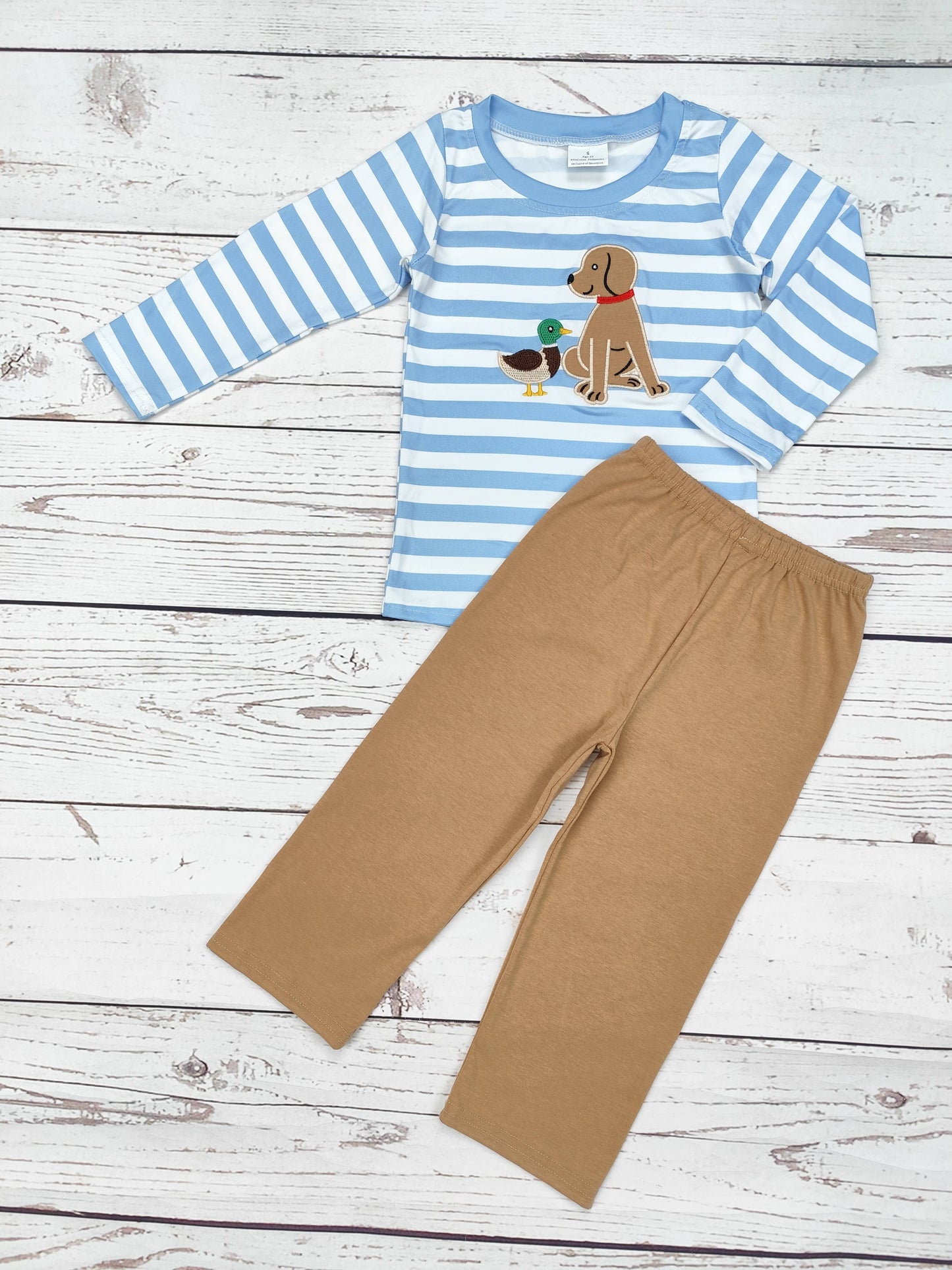 Duck/Dog Applique Pant Set