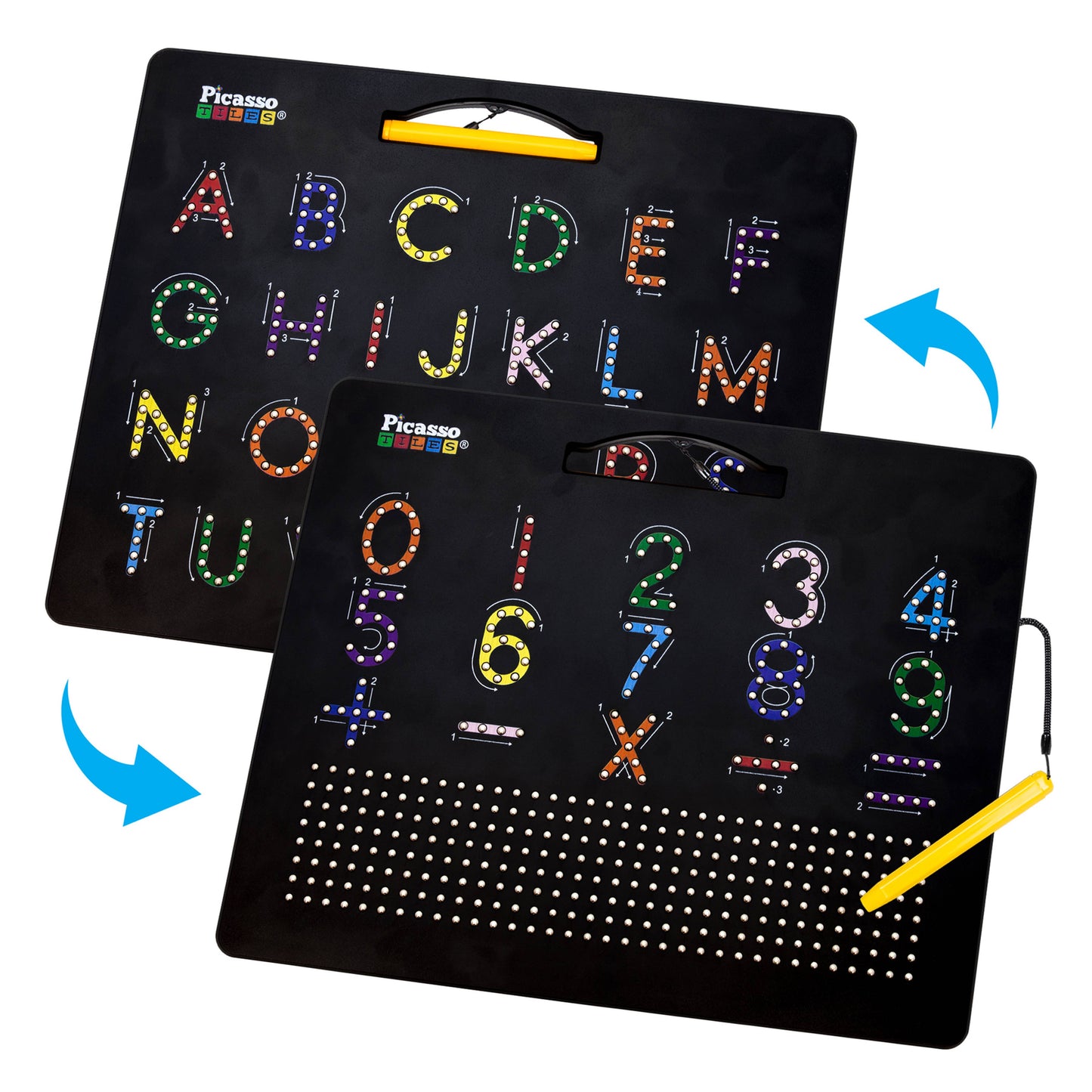 PicassoTiles - PicassoTiles Magnetic Double-Sided Alphabet Number Board