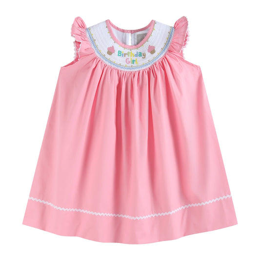 Birthday Girl Smocked Bishop Dress