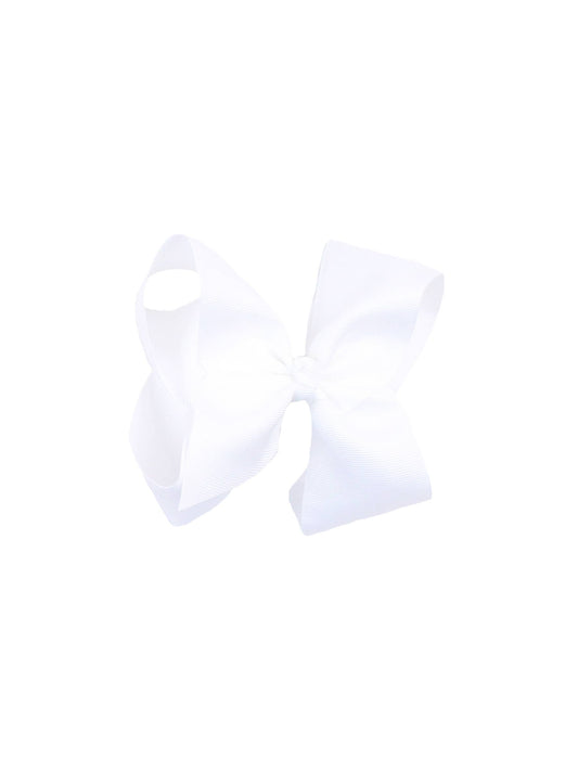 Girls White Big Bow Hair Clip